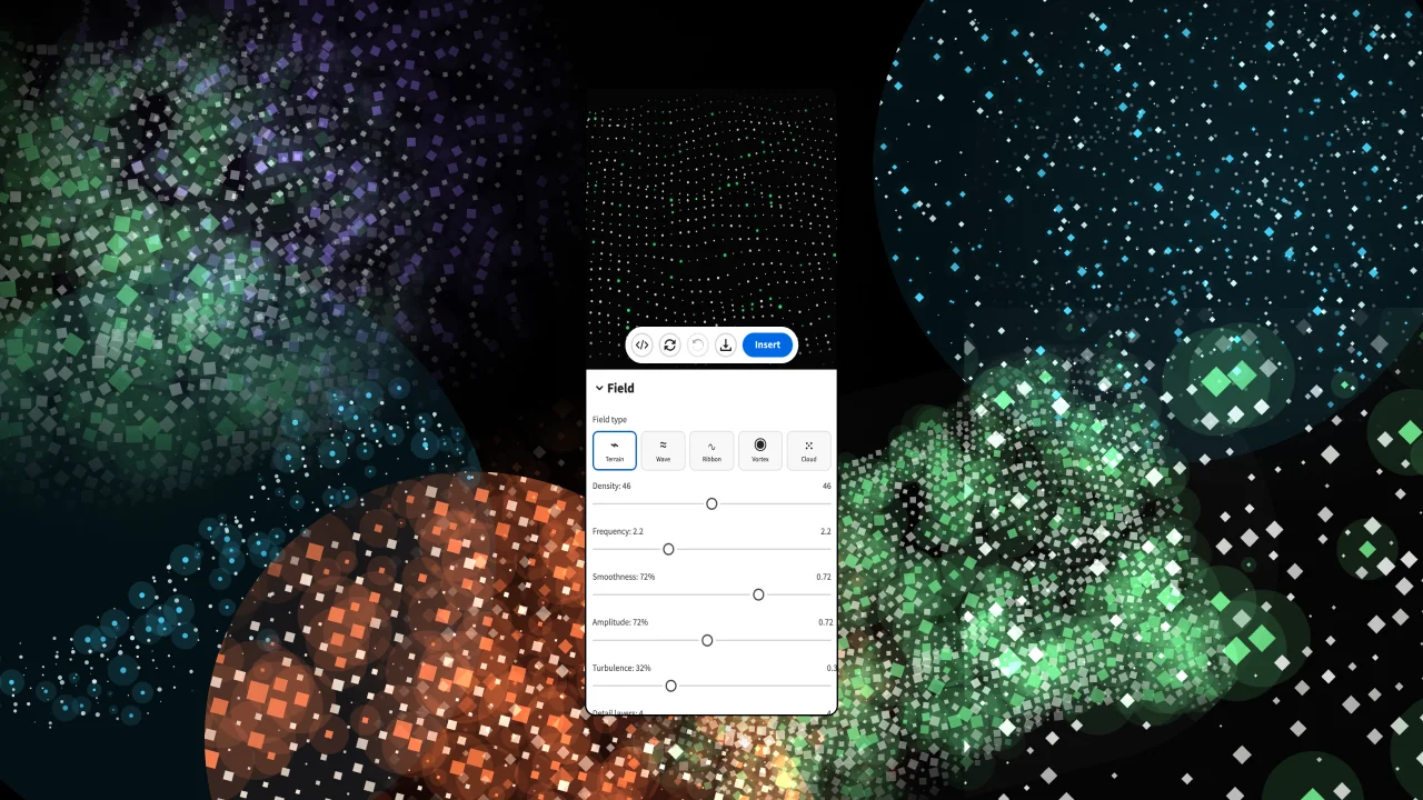 Geo Particle SVG Generator