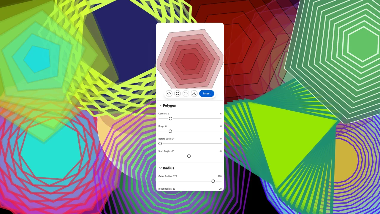 Radial Generative Polygon