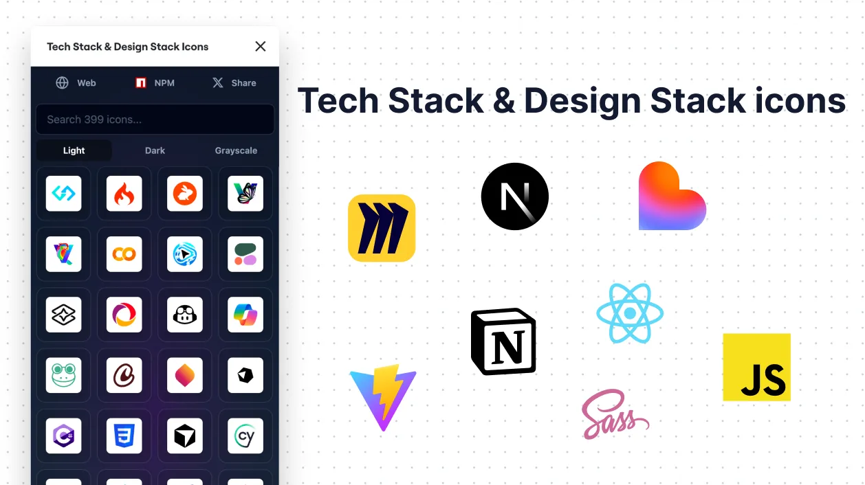 Tech Stack & Design Stack Icons
