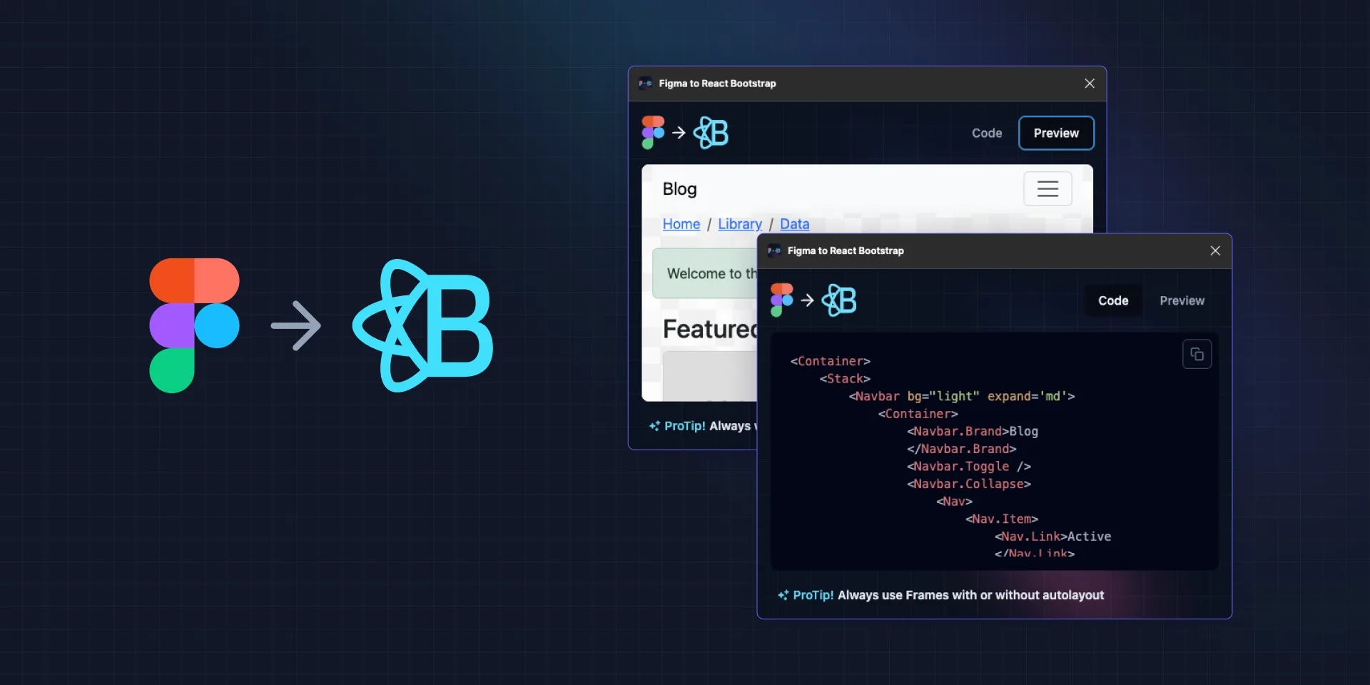 Figma to React Bootstrap