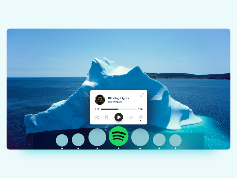 Spotify mac dock popover