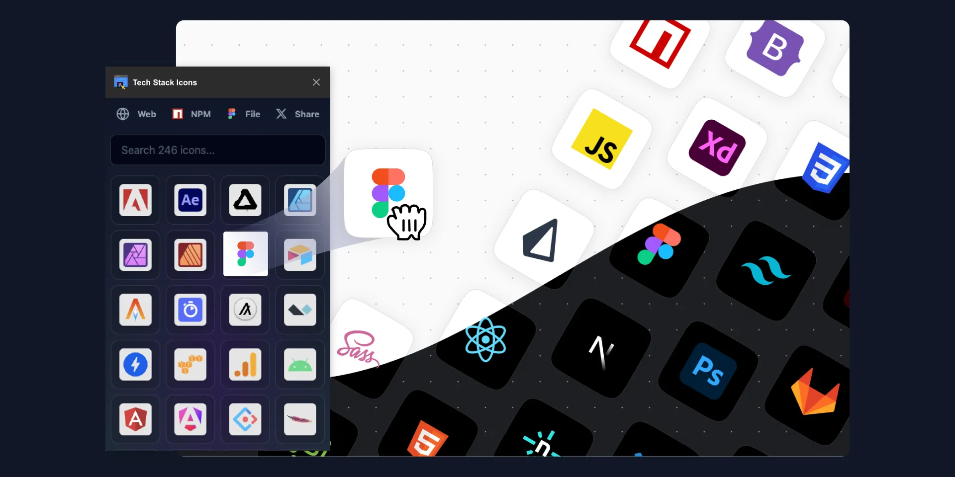 Tech Stack & Design Stack Icons